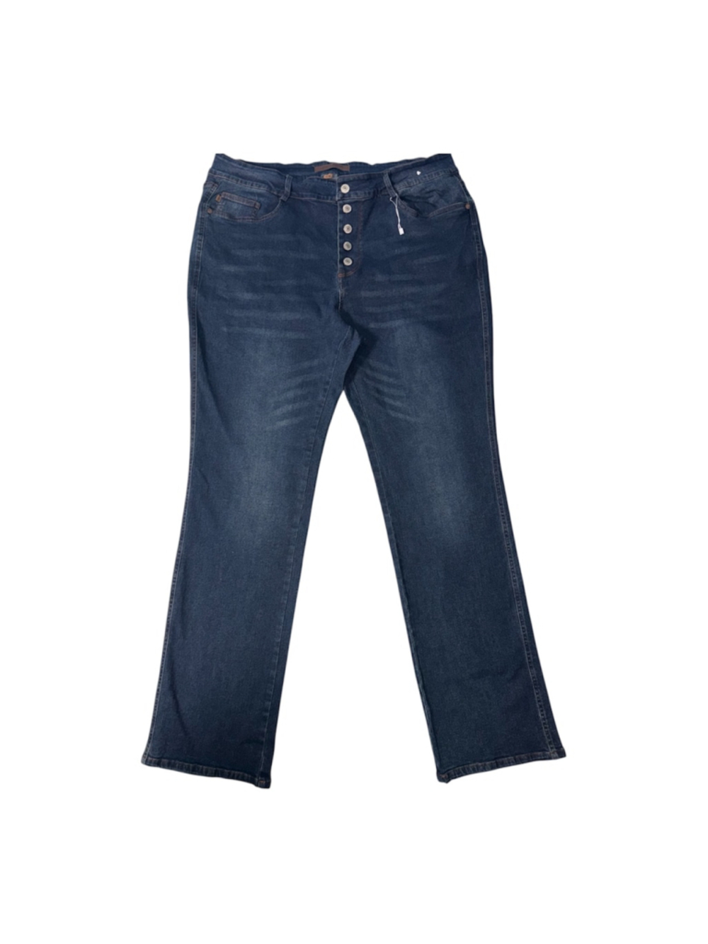 Judy Blue High waist Slim fit Shield Back Pocket Denim Dark Medium Size 16W Blue